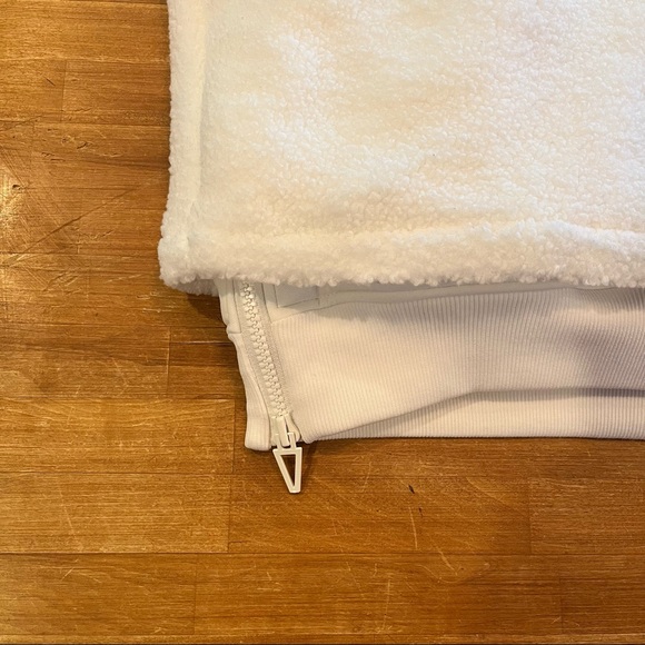 ADIDAS Ivy Park "Icy Park" 1/2 Zip Sherpa Jacket - Picture 9 of 15